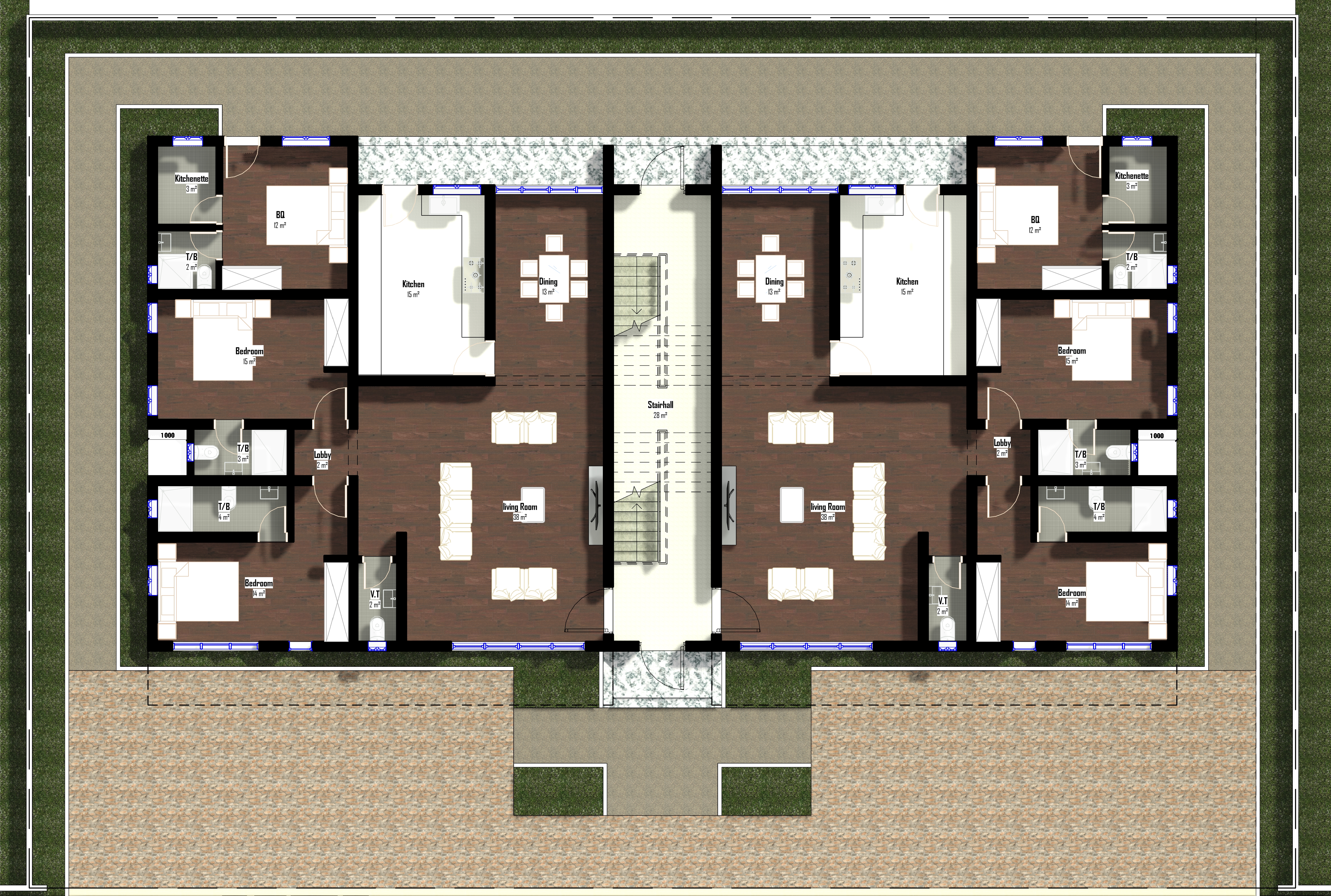 Ground Floor 3D Plan